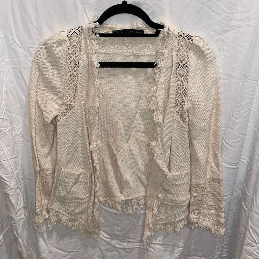 ZARA cream jacket size xs